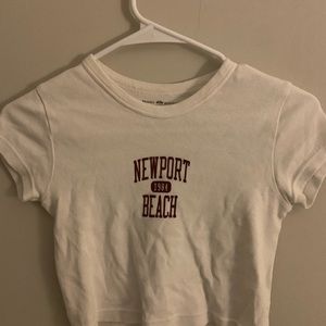 Brandy Melville Newport beach tiny tee